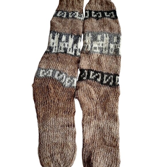 Warm winter tights made of wool fabric - Picture 7 of 8